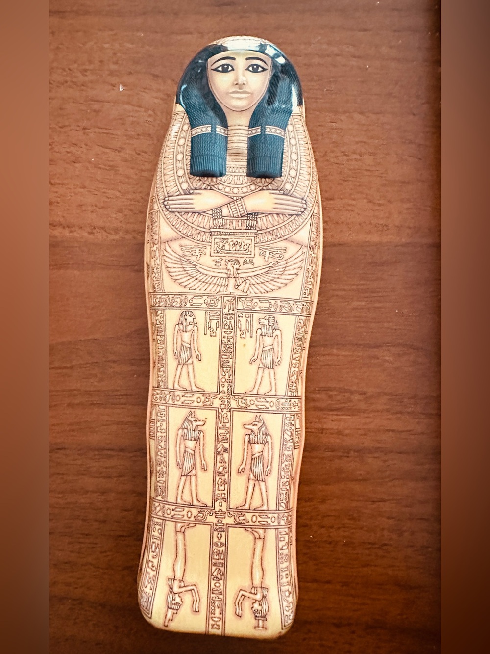 Egyptian Mummy Replica Embossed  Tin Pencil Case Henutmehyt British Museum 2000